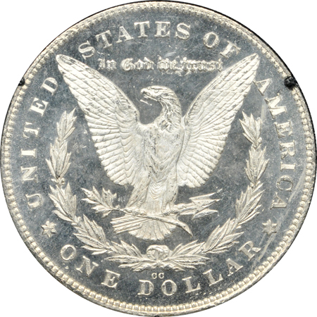 1880/79-CC, reverse of 1878 (VAM-4), GSA ANACS MS-63 Cameo/DMPL.