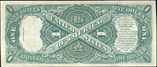 Run of four 1917 $1.00.  CU.