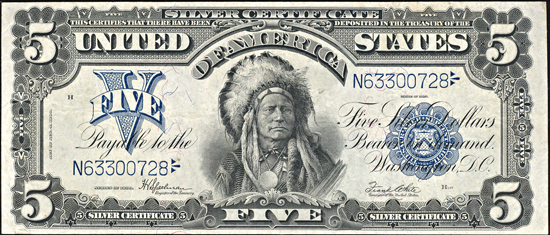 1899 $5.00.  VF.