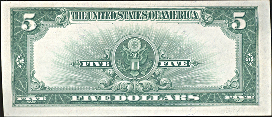 1923 $5.00.  CU.