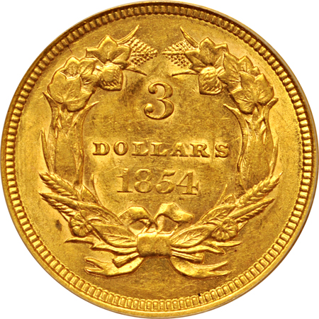 1854 PCGS AU-58.