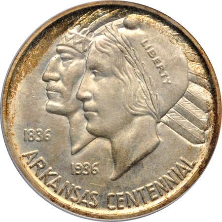 1938-S Arkansas. PCGS MS-66.