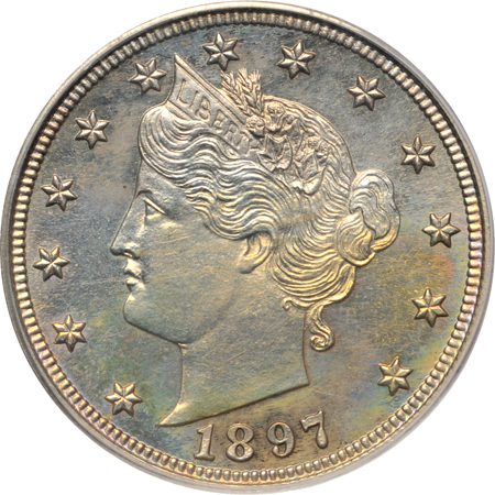 1890 and 1897, both PCGS PF-63.