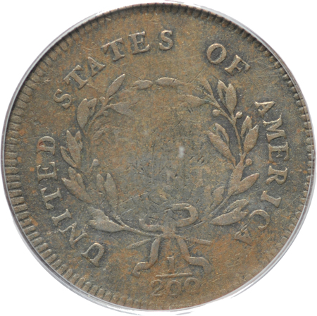 1795 (C-4) Plain Edge, Punctuated Date. PCGS VG-8.