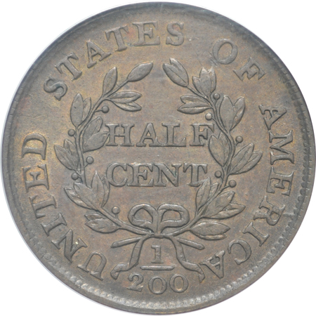 1804 Spiked Chin. PCGS AU-50.