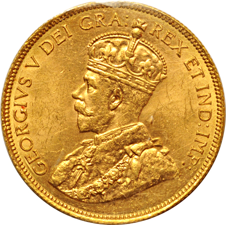 Canada - 1913 $10 gold, MS-63.