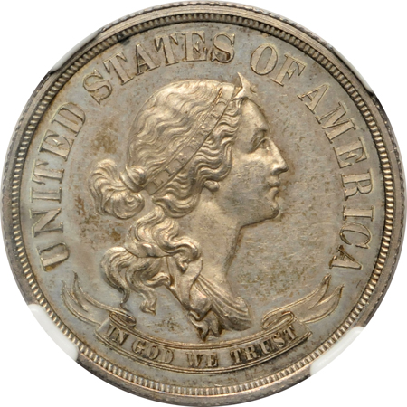 1869 half-dollar pattern (J-754) NGC PF-60.