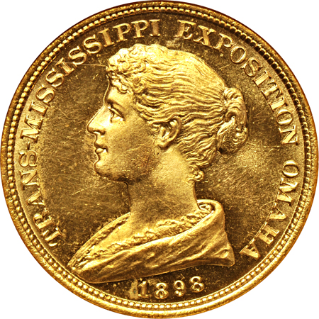 1898 Tans-Mississippi Expo so-called dollar (HK-283) NGC MS-64.