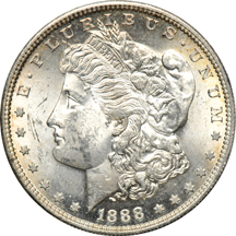 Set of Morgan dollars, 1878 through 1890-S, in an Intercept Shield album.