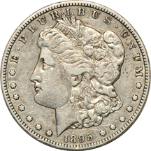 Set of Morgan dollars, 1891 through 1921-S (no 1895) in an Intercept Shield album.