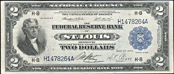 1918 $2.00 St. Louis.  VF.