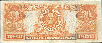 1905 $20.00 technicolor.  VF.