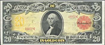 1905 $20.00 technicolor.  XF.