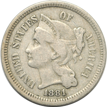 Twenty three-cent nickels.