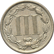 Eleven three-cent nickels.