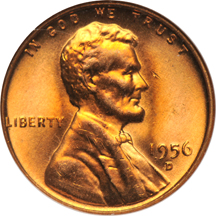 Twenty-nine Lincoln cent varieties.