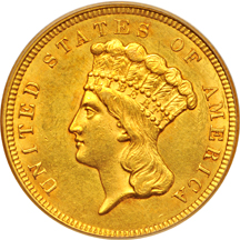 1857 PCGS AU-58.