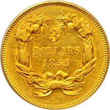 1855 PCGS AU-53.