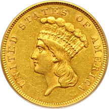 1860 PCGS AU-53.