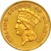 1867 PCGS AU-55.