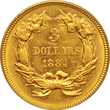 1884 PCGS AU-58.