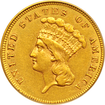 1858 PCGS AU-50.