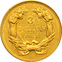 1863 PCGS AU-50.