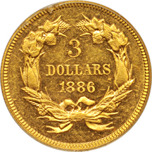 1886 PCGS AU-58.