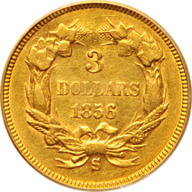 1856-S PCGS AU-53.