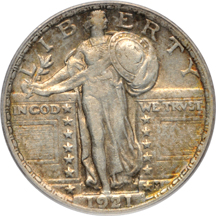 1921 PCGS XF-45.