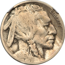 Pair of Buffalo nickel errors.