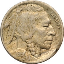 Pair of Buffalo nickel errors.