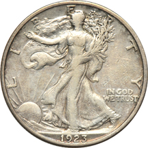 Walking Liberty half-dollar collection in a Dansco 7160 album.