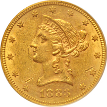 1883-S PCGS AU-58.