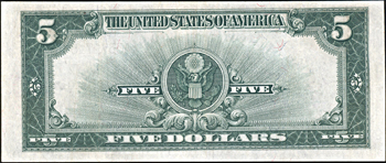 1923 $5.00.  XF.