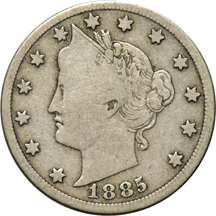 Collection of Liberty Head nickels 1883 No Cents through 1912-S in a Whitman 9407 album.