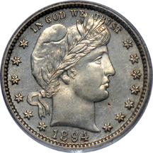 1894 PCGS PF-64.