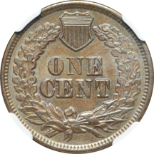 1864/186 Bronze w/ L (FS-2302) NGC MS-62 BN.