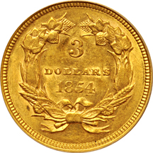 1854 PCGS AU-58.