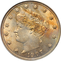 1907 and 1911, both PCGS MS-64.