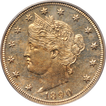 1890 and 1897, both PCGS PF-63.