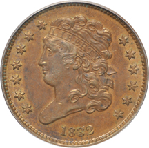 1828 (C-3) 13 Stars, and an 1832 (C-2), both PCGS MS-63BN.