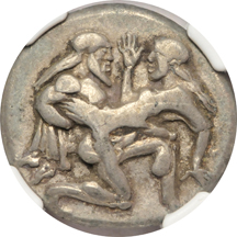 Greece - Silver Stater (525 - 450 BC) Thrace, Island of Thasos NGC Choice VF (star).