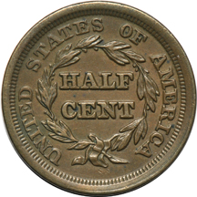 Seven half-cents.