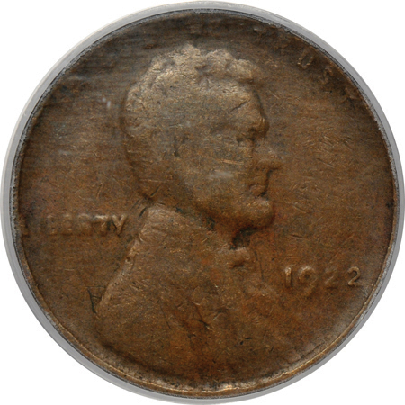 1922 Plain, Strong Reverse. PCGS F-12.