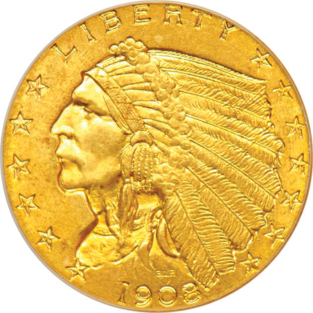 1908 PCGS MS-64.