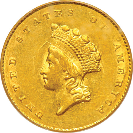 1855 PCGS AU-58.