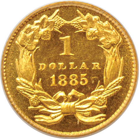 1885 PCGS PF-66 Cameo.