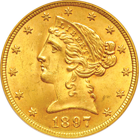 1897 PCGS MS-64+.