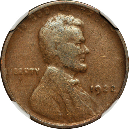 1922 Plain, Strong Reverse. NGC F-12.